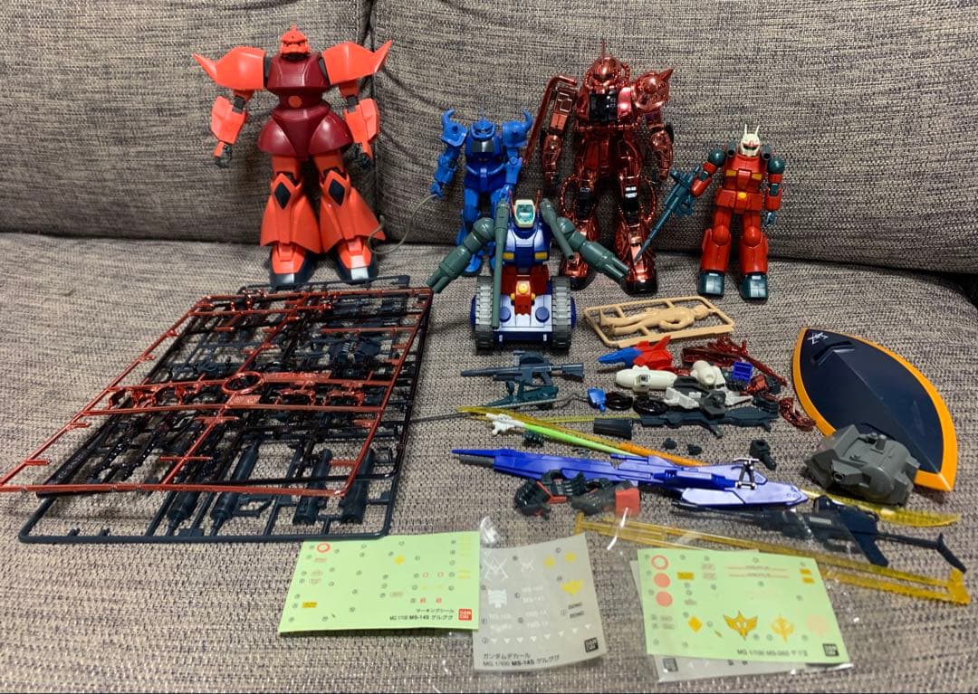 ガンダム　MG ザクⅡ コーティングバージョン MS-14 ゲルググ　5体まとめ
