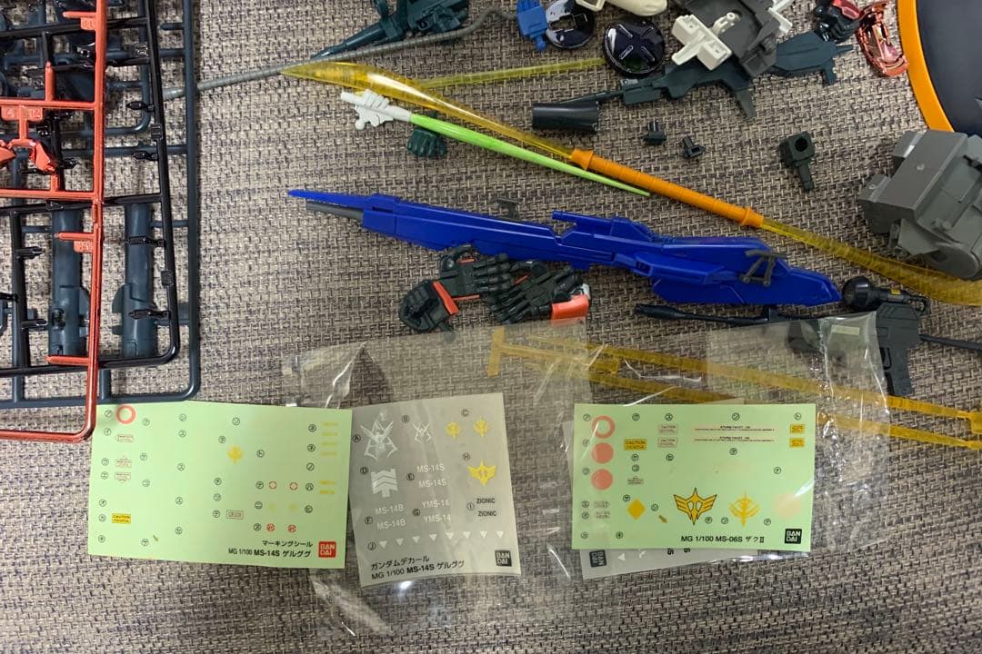 ガンダム　MG ザクⅡ コーティングバージョン MS-14 ゲルググ　5体まとめ