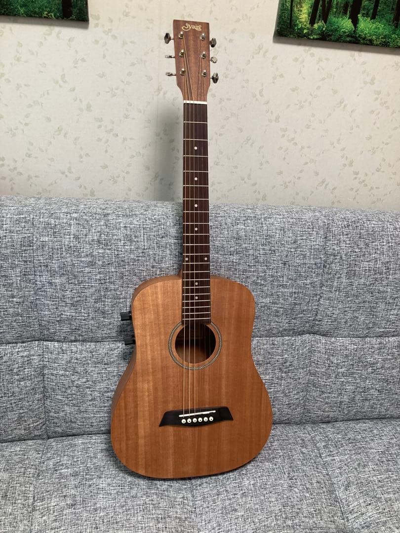 【エレアコ仕様ミニギター] Sヤイリ　YM-02E/MH (美品)