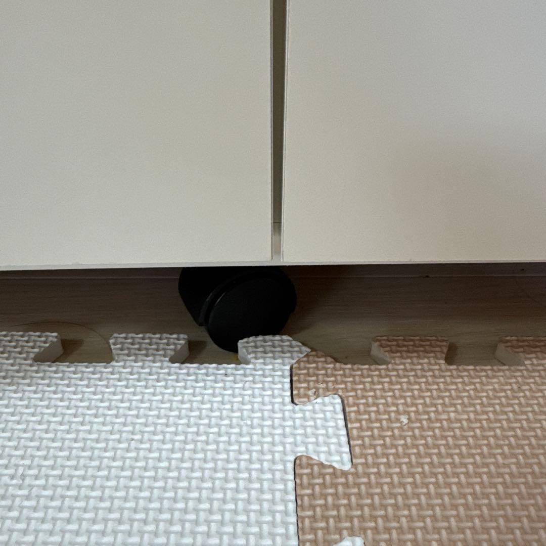 キッチンカウンター　ホワイト　引き出し　コンセント付き【引き取り限定】