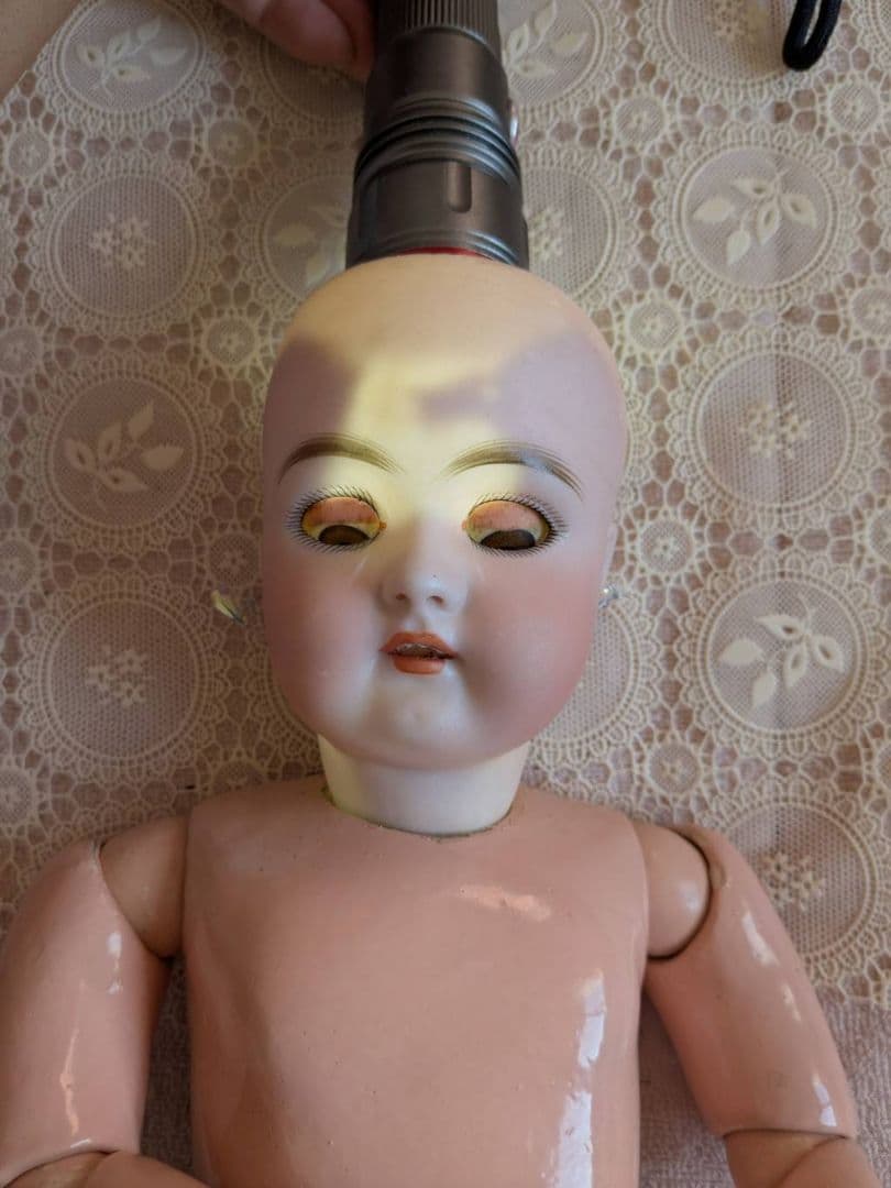 アンティークビスクドール　ドイツの子 ハンドベルク