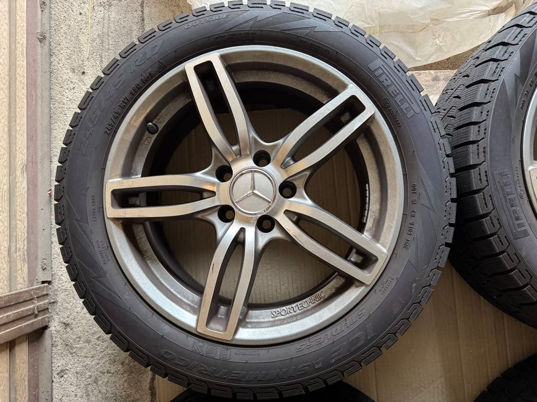 ピレリスタッドレス & SPORTECHNICアルミ4本セットW212 Eクラス