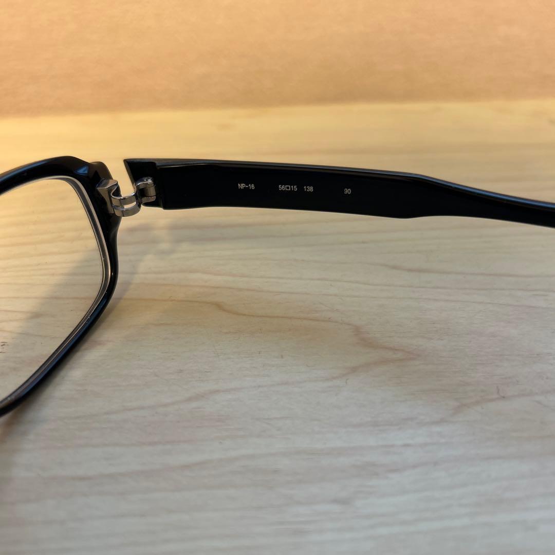 999.9 フォーナイン黒いフレームの度ありメガネ