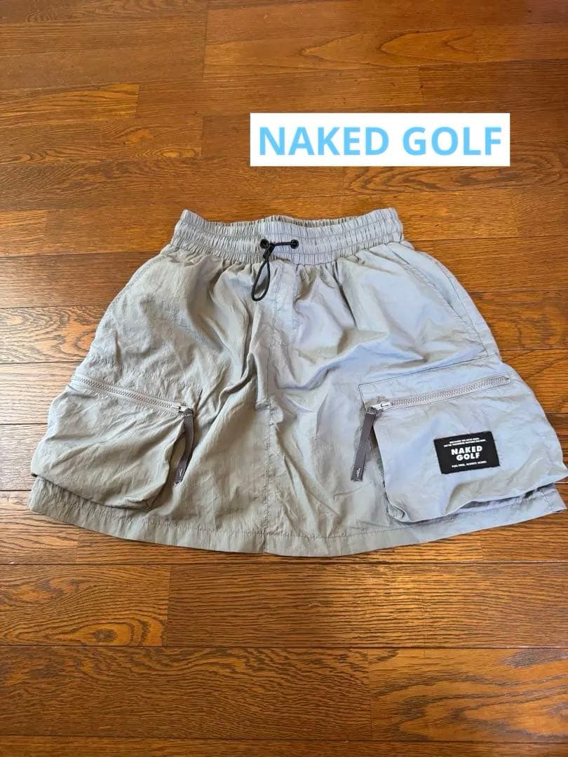NAKED GOLF Perfect skirt ブルーグレー M