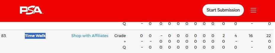 MTG Time Walk psa10 30th 　P9