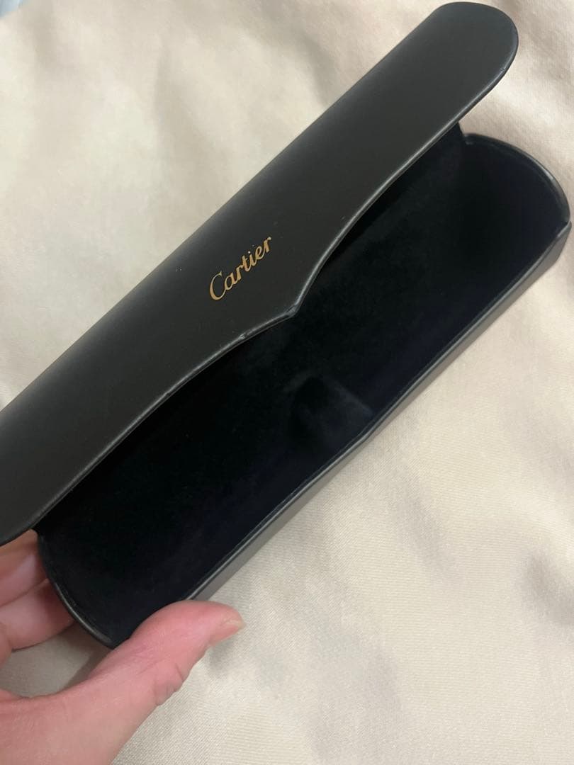 Cartier ブラック メガネケース