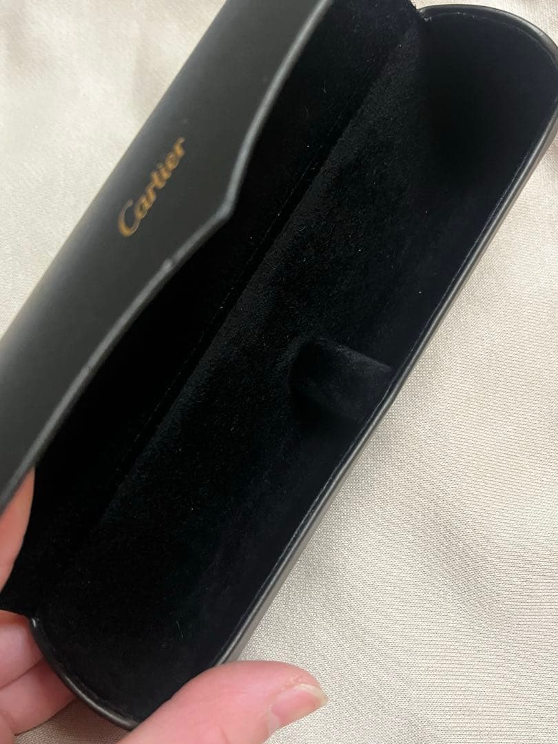 Cartier ブラック メガネケース