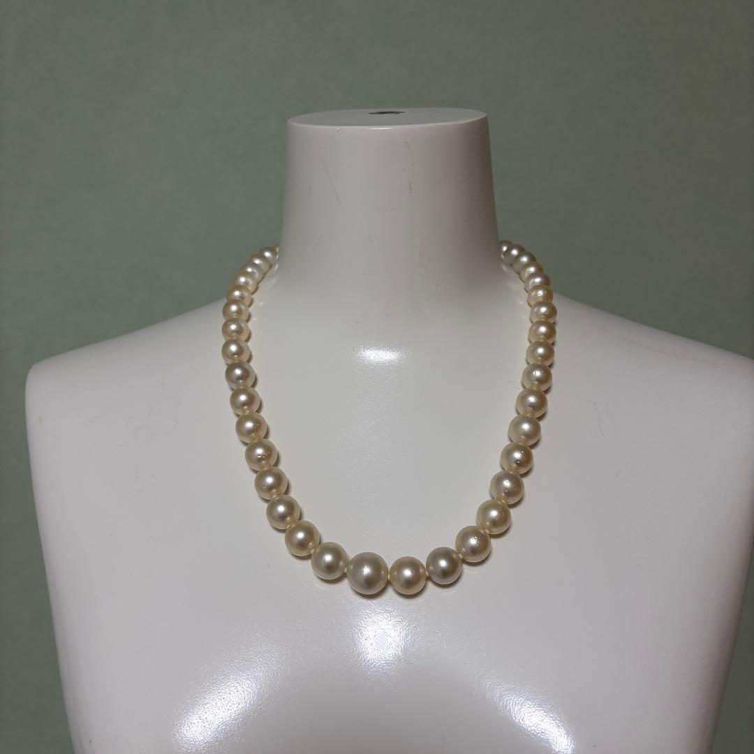 本真珠　SV925 パール ネックレス 52cm P10〜13mm 85g