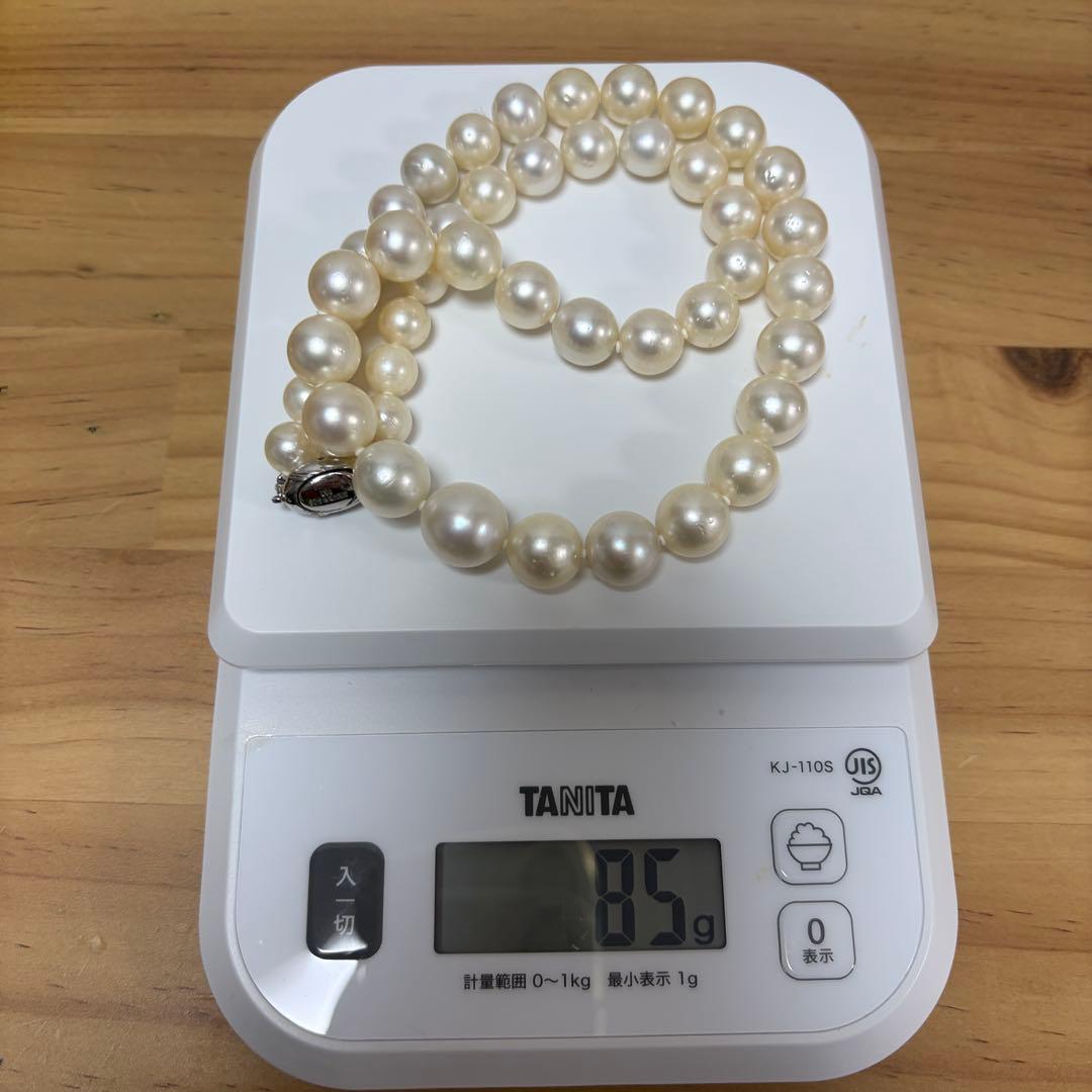 本真珠　SV925 パール ネックレス 52cm P10〜13mm 85g