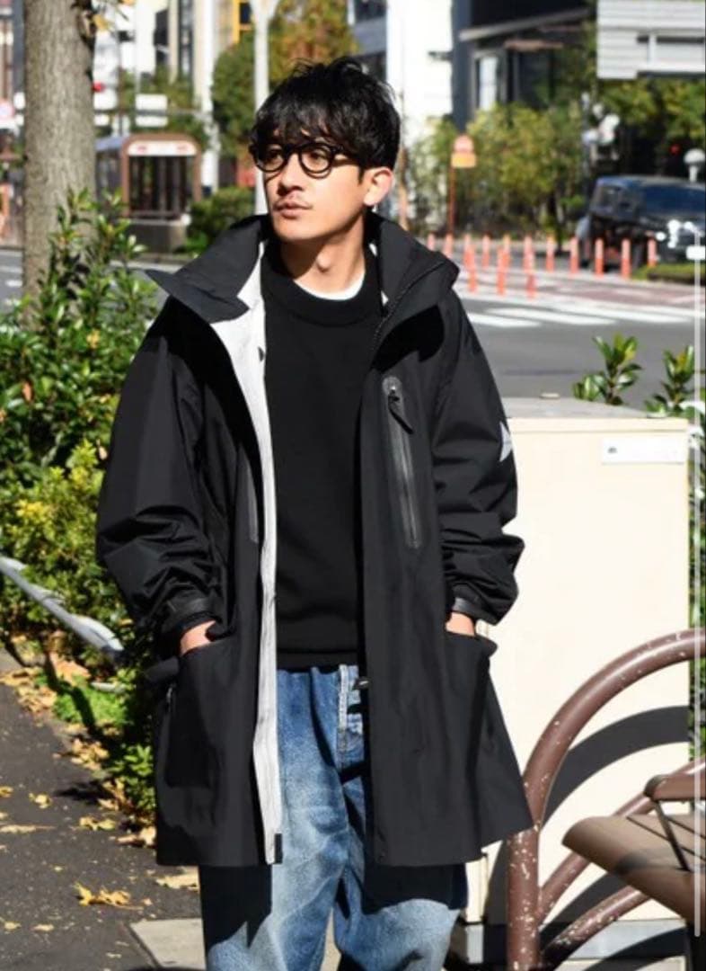 【新品タグ付】and wander rain proof coat レインコート