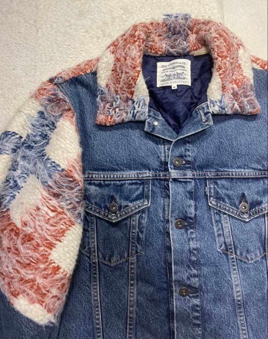 リーバイス　メイドアンドクラフテッド　デニム　ブルゾン　キルティング　Mサイズ