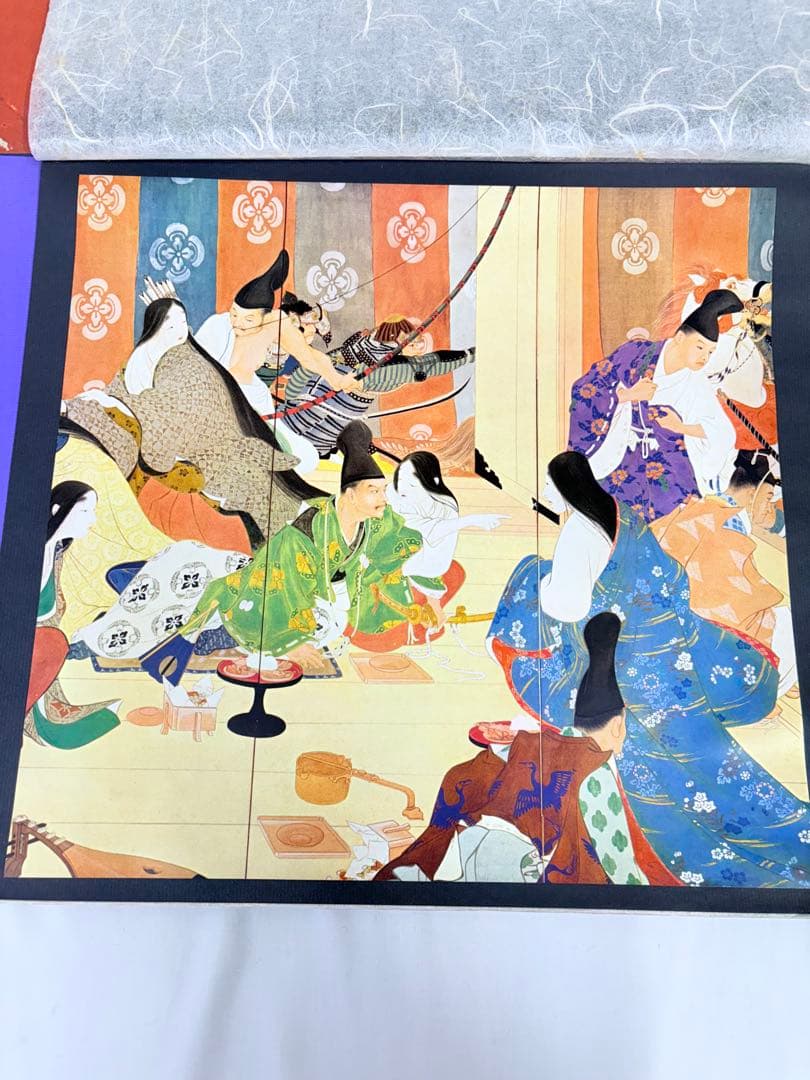 日本戦記物語画集 イラスト集 本 歴史 絵 英語