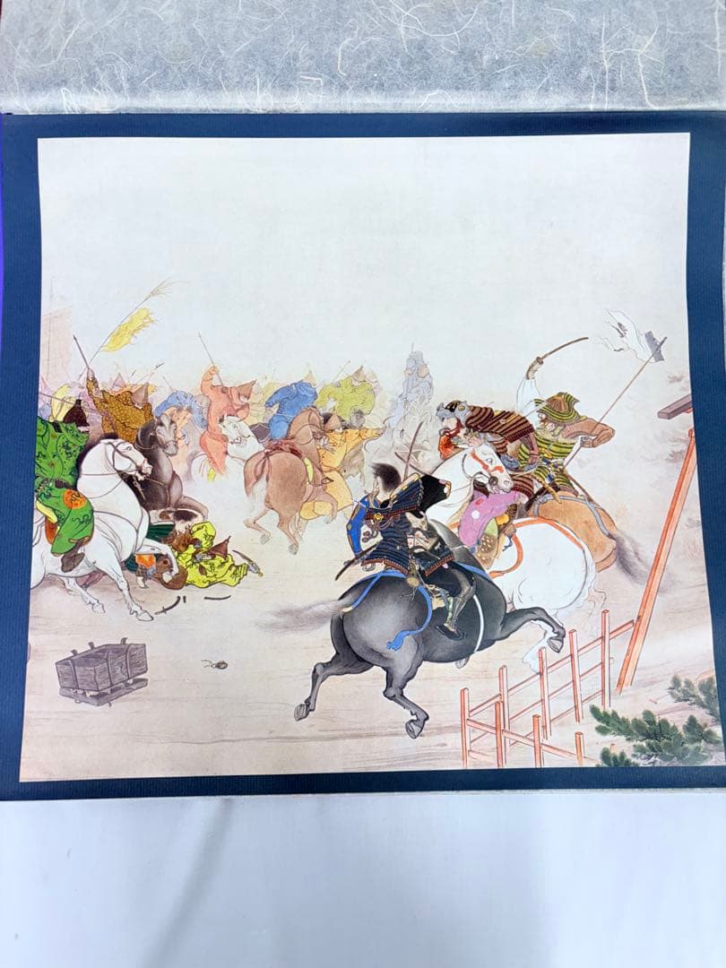 日本戦記物語画集 イラスト集 本 歴史 絵 英語