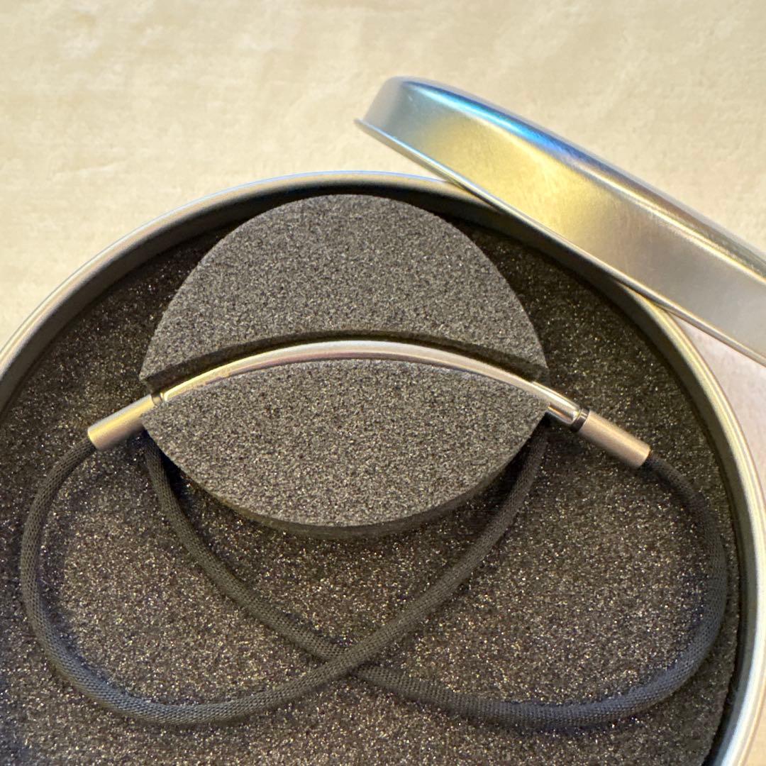 phiten X ファイテンメタックス　ラウンドシルバーネックレス40