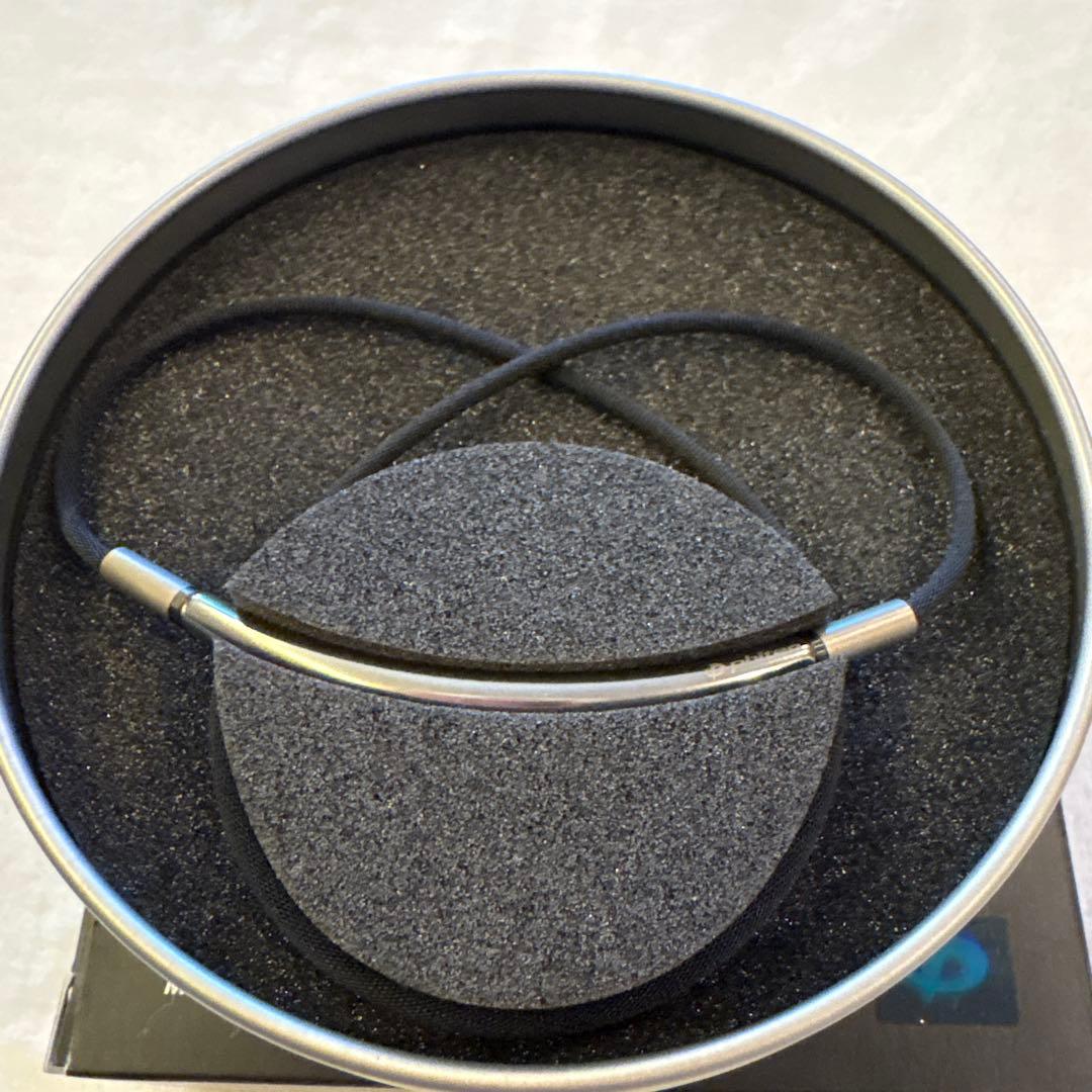 phiten X ファイテンメタックス　ラウンドシルバーネックレス40