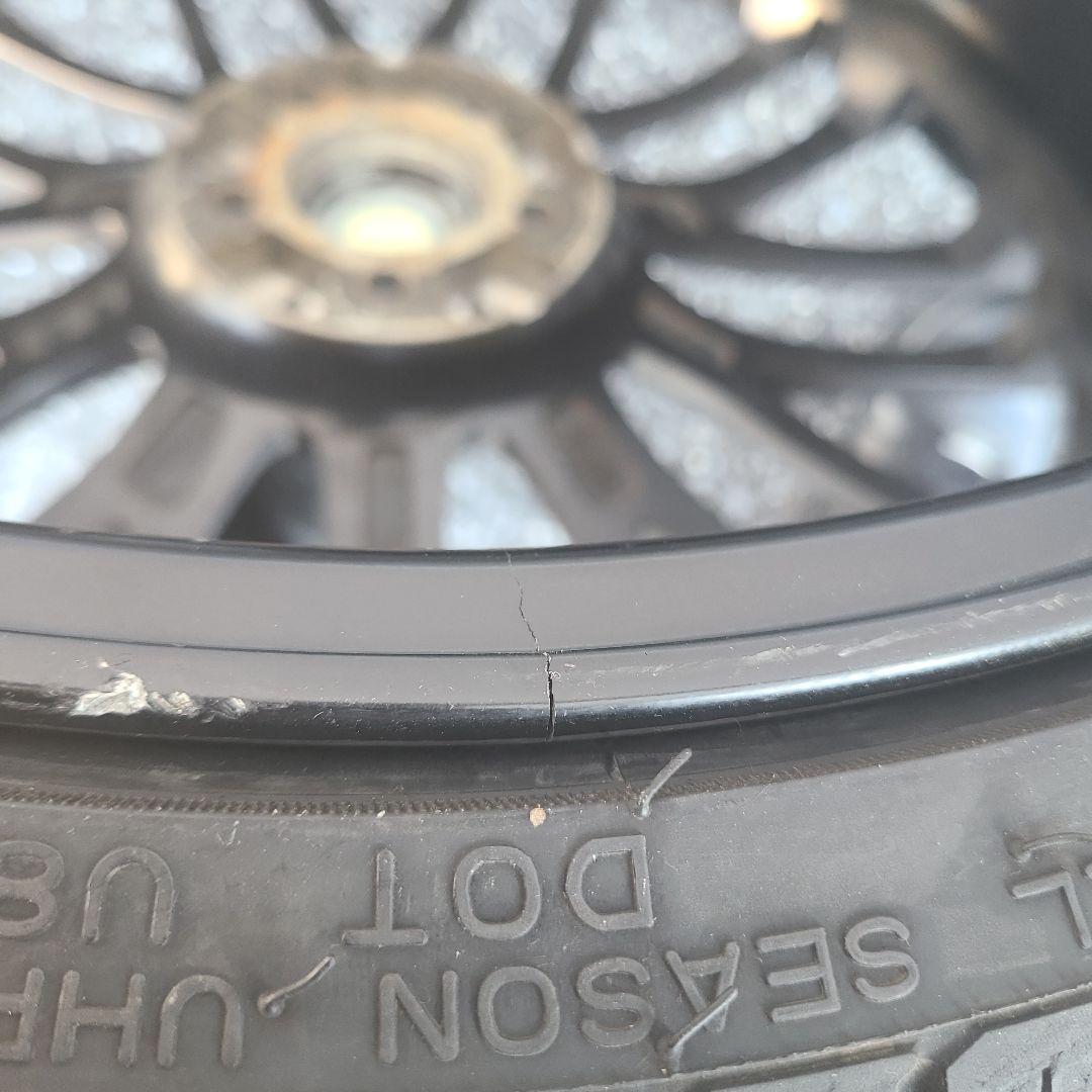 20インチ pcd100 ブラックスポークホイールセット