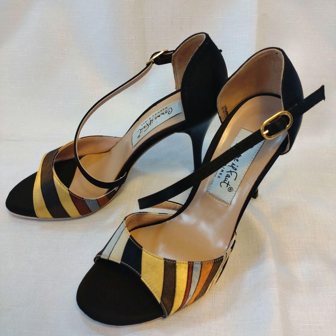 【専用】コムイルフォー タンゴシューズ　サンダル　34　マルチカラー