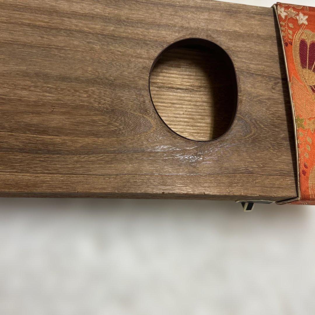 【美品】琴　和楽器　13弦　半上角　波甲　すだれ掘り