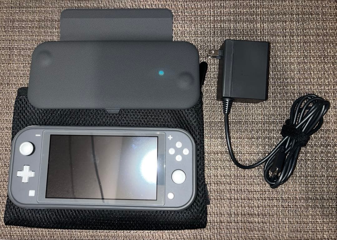 美品 Nintendo Switch Lite グレー 本体 ケース付き