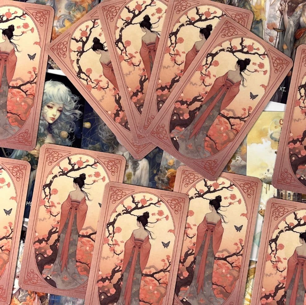 新品 雪月花ブルー タロット 全78枚 海外お取り寄せ 巾着プレゼント