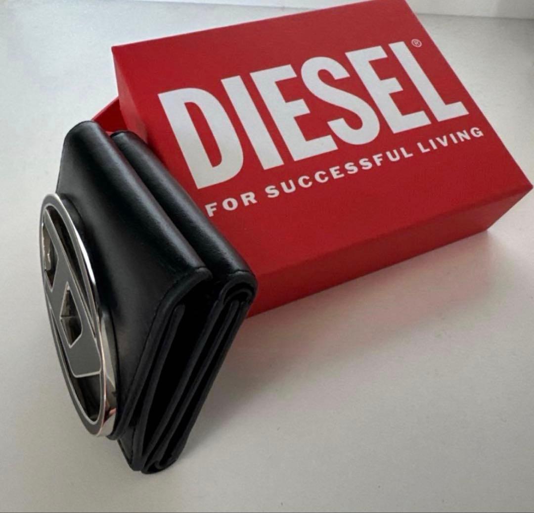 DIESEL 黒 折りたたみ財布 本日限定価格