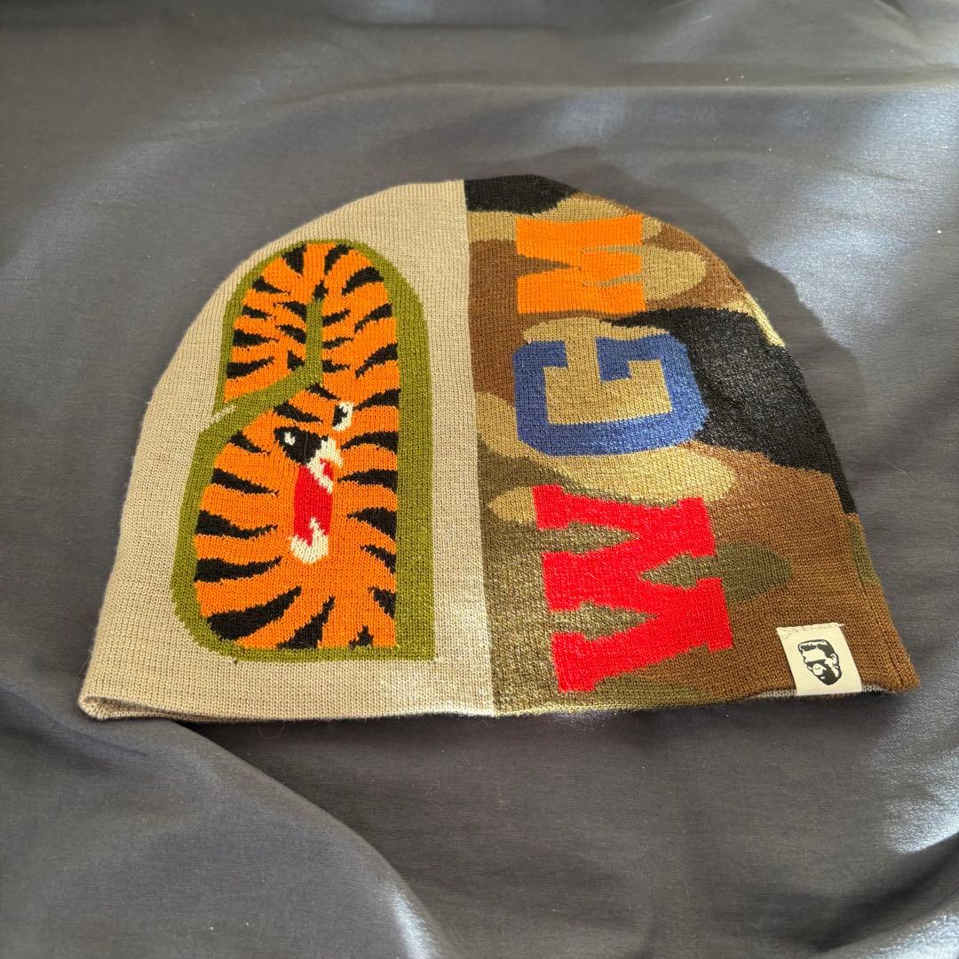 帽子 bape CAMO SHARK KNIT CAP