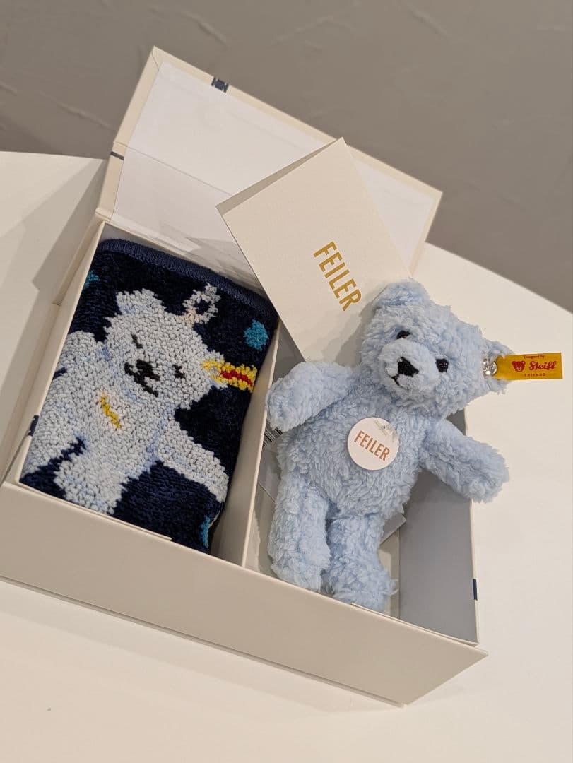 シュタイフ フェイラー テディベア ハンカチ キーホルダー キーリング セット