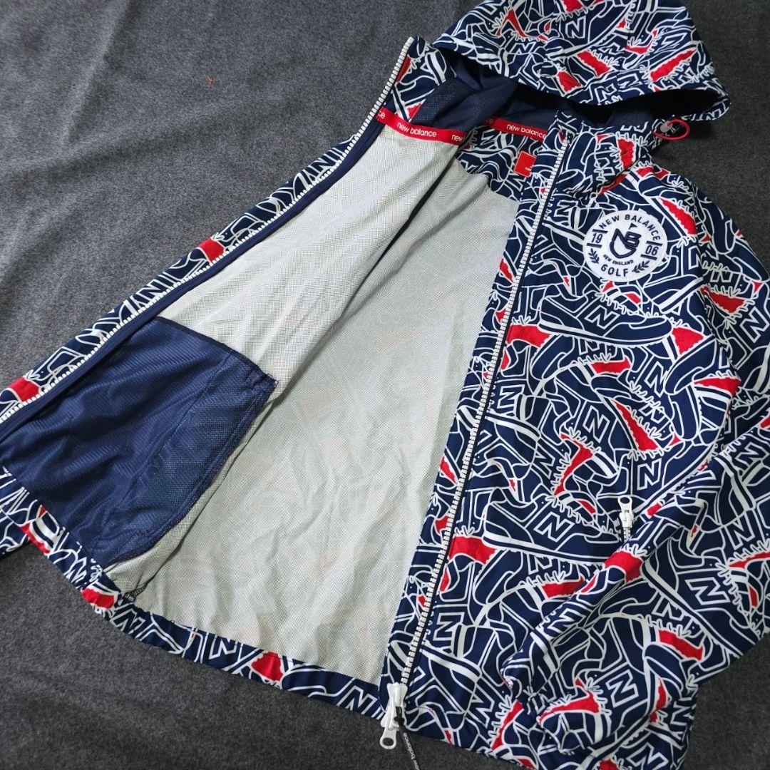 ニューバランスゴルフ】スニーカー総柄 撥水ナイロンブルゾン×スカートアップMS