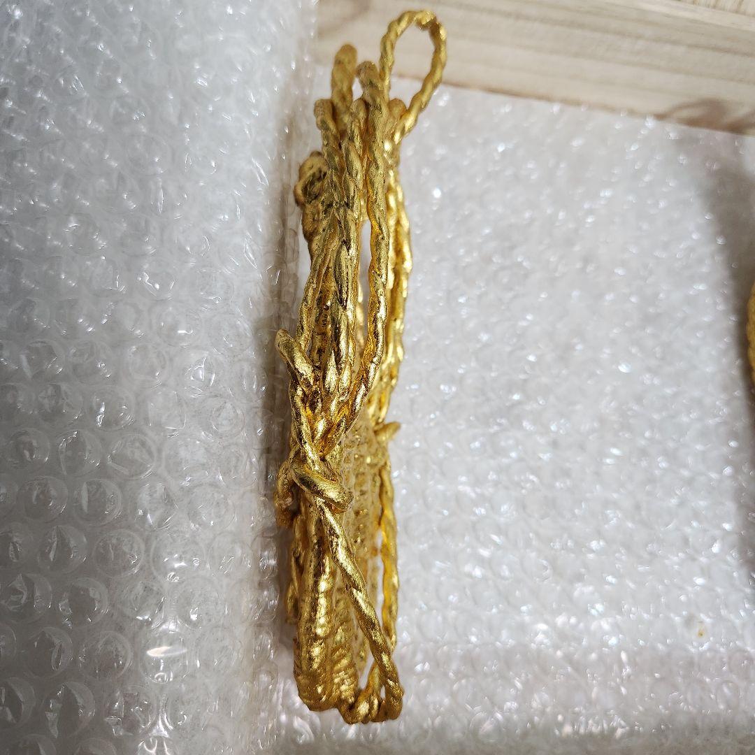【ほぼ新品】金のわらじ 純金箔 999.9 商売繁盛 学業向上 恋愛成就