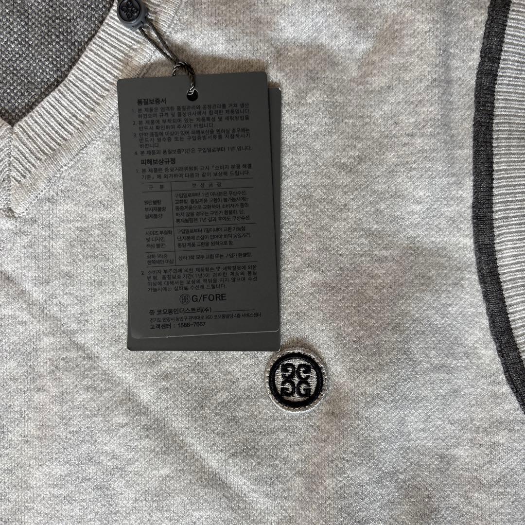 ☆新品☆ G/FORE ジーフォア セーターベストニットグレーM