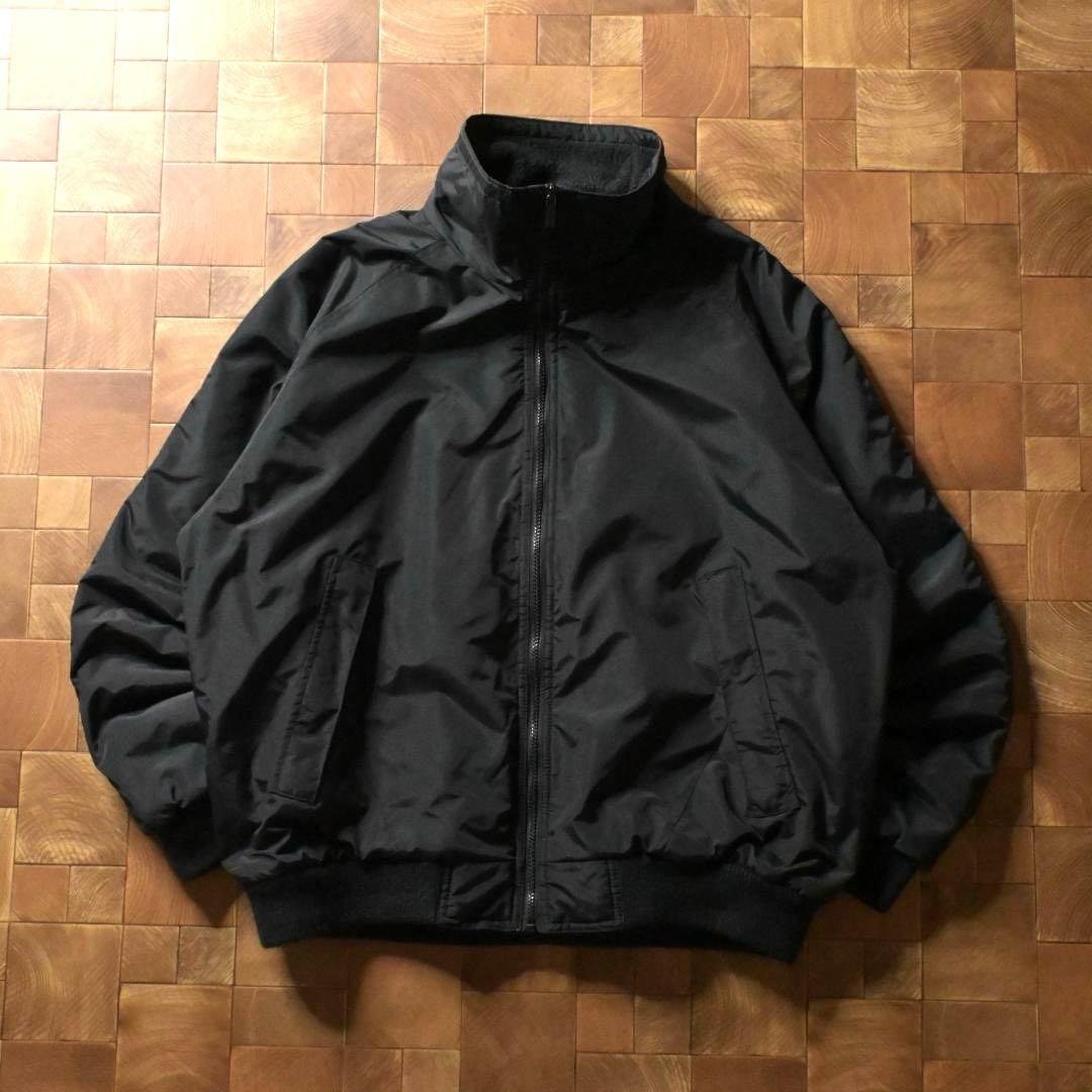 マ*号様 90s　FIELD MASTER　裏フリース ナイロンジャケット　ブラ