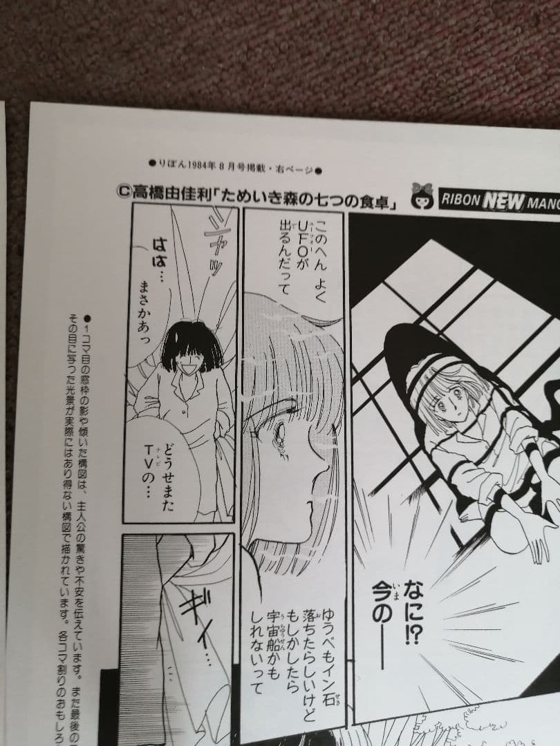 Ｗ‼️高級品‼️希少品‼️りぼん複製原画集　全14枚‼️