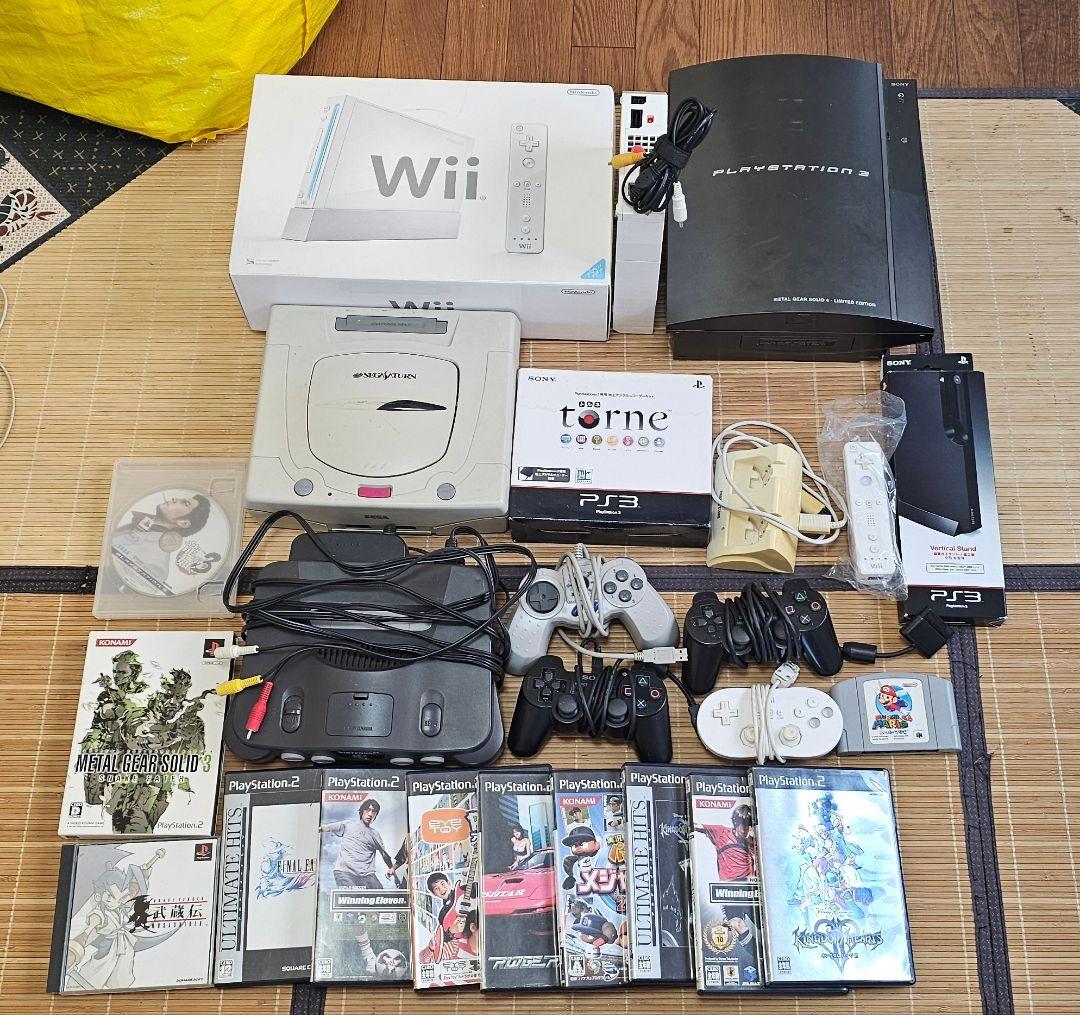 ゲーム 本体 ソフト まとめ売り プレステ3 セガサターン Nintendo64