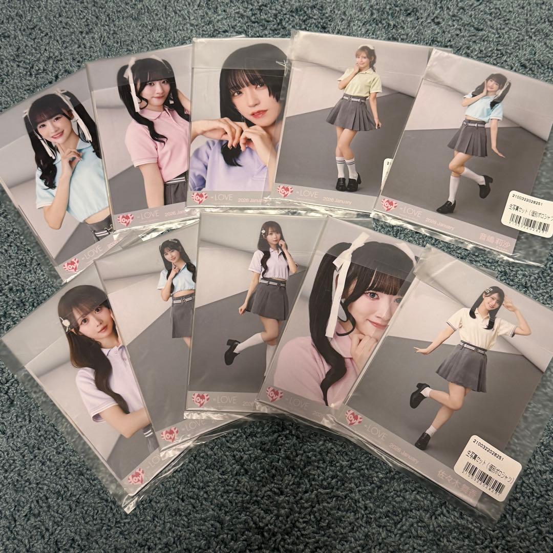 =LOVE イコラブ 生写真 個別ポロシャツ 10パック 未開封