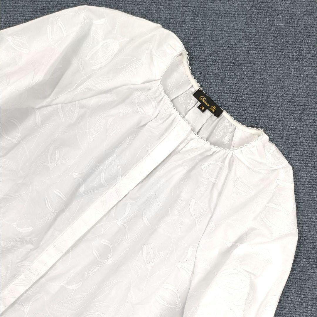 Drawer 25SS フラワーエンブロイダリーブラウス ギャザー フリル 刺繍