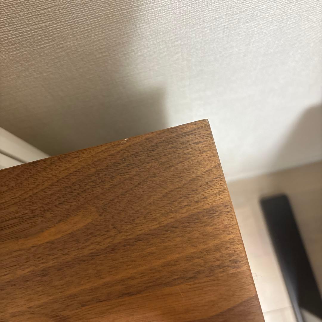 無印良品 木製チェスト４段　ウォールナット材突板