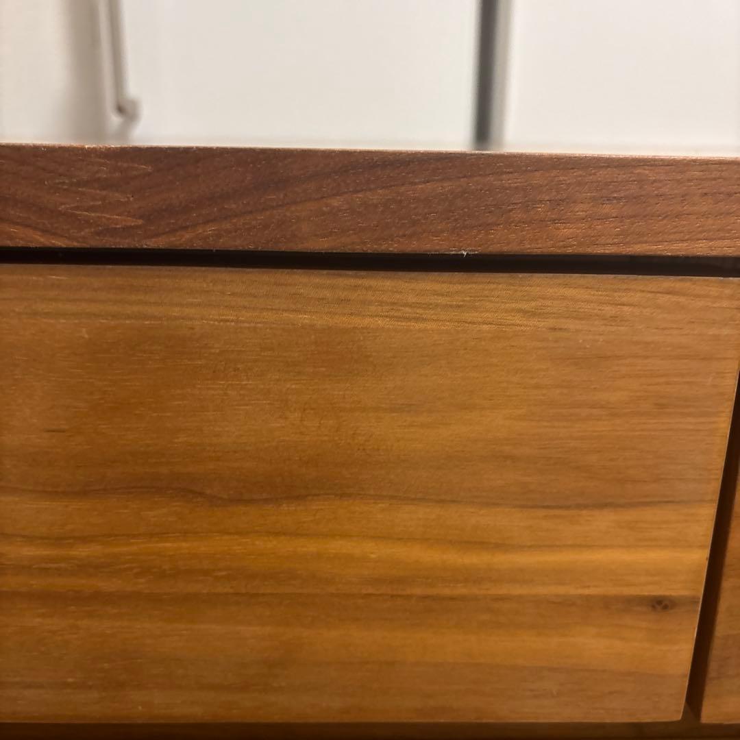 無印良品 木製チェスト４段　ウォールナット材突板