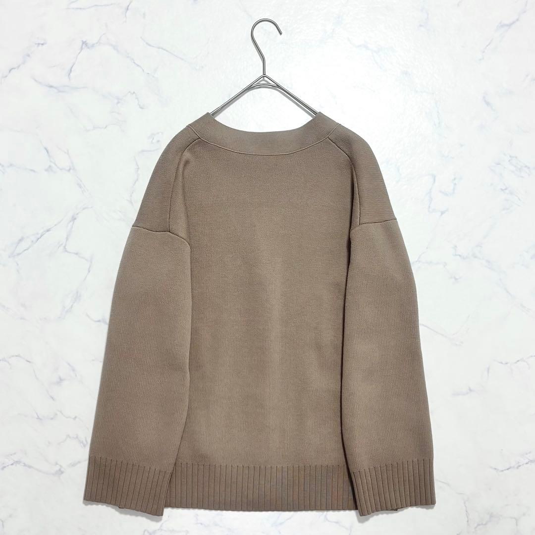 【美品】NOBLE ノーブル / スムース編みオーバーカーデ 24AW