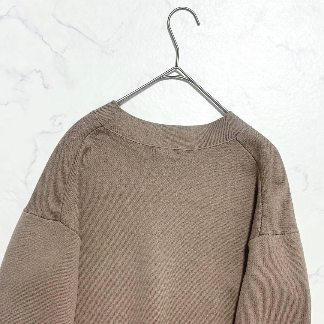 【美品】NOBLE ノーブル / スムース編みオーバーカーデ 24AW