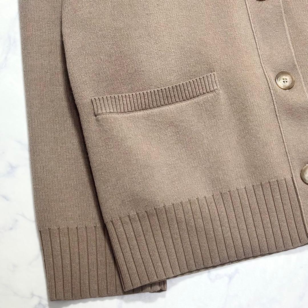 【美品】NOBLE ノーブル / スムース編みオーバーカーデ 24AW