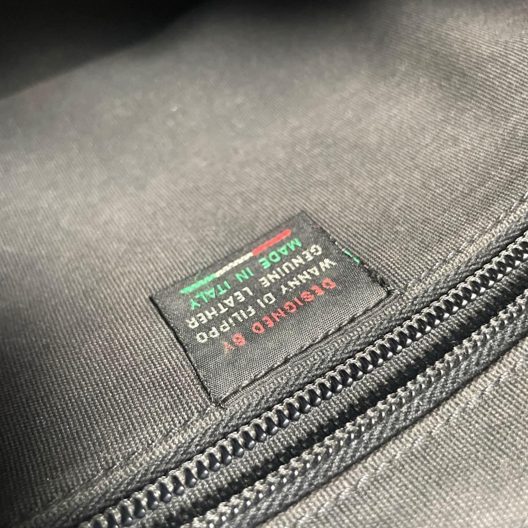 イルビゾンテ(ILBISONTE)ショルダーバッグ 本革 黒