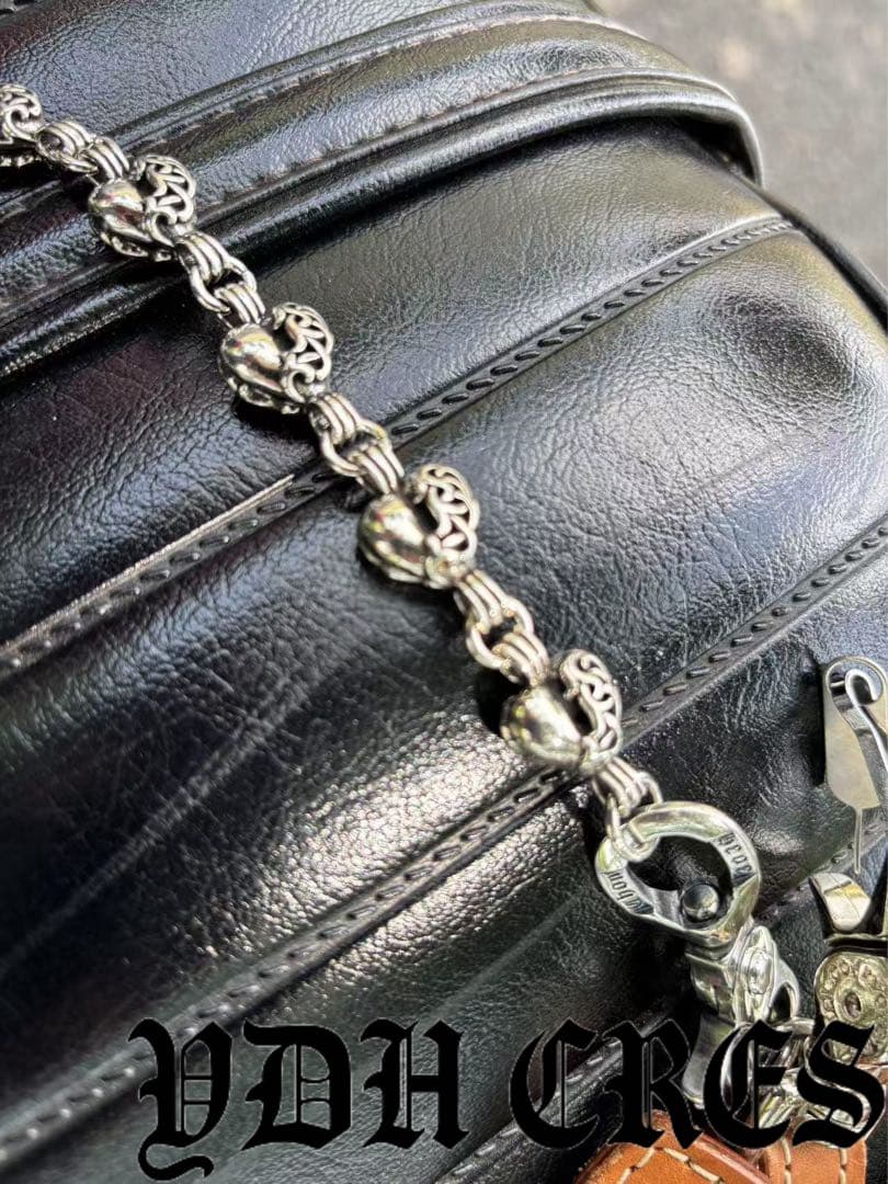 バイカー必須　ウォレット用プレーン　シルバーチェーン　TYPE1　QBKB0