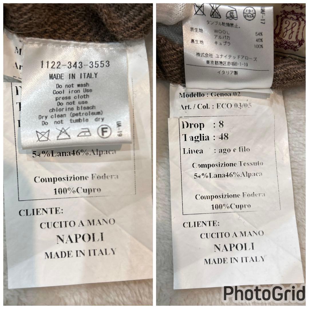 Errico Formicola NAPOLI アルパカジャケット Lサイズ