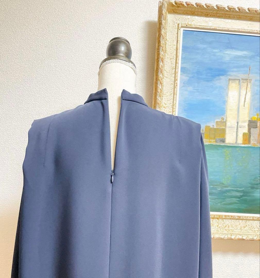 Noble ショルダータックミニワンピース 定価¥24,200 ネイビー　F