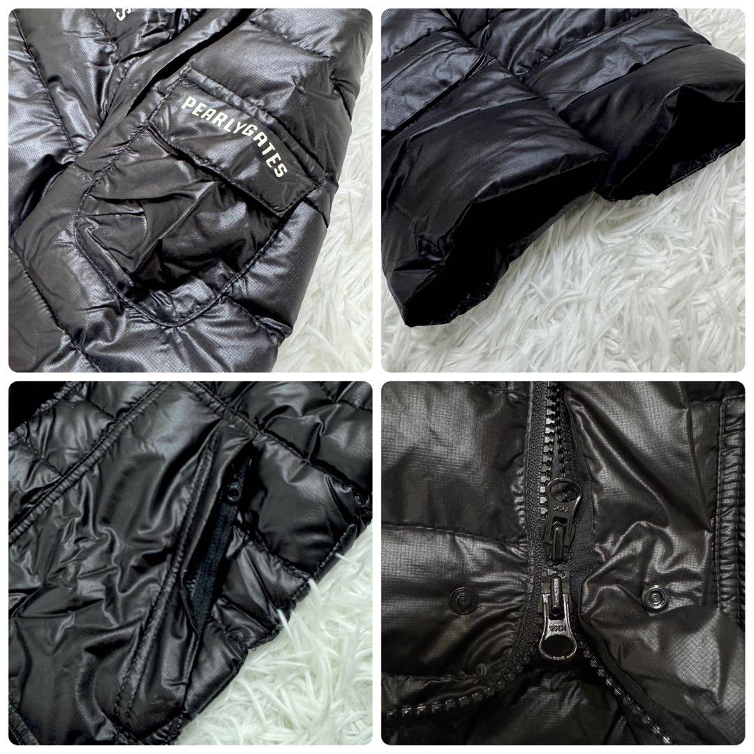 極美品✨ パーリーゲイツ 2way ダウン ジャケット 袖脱着 軽量 ブラック