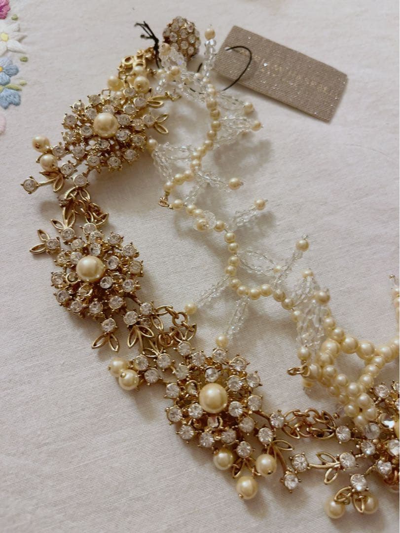 専用！MIRIAM HASKELLパールとクリスタルのネックレス