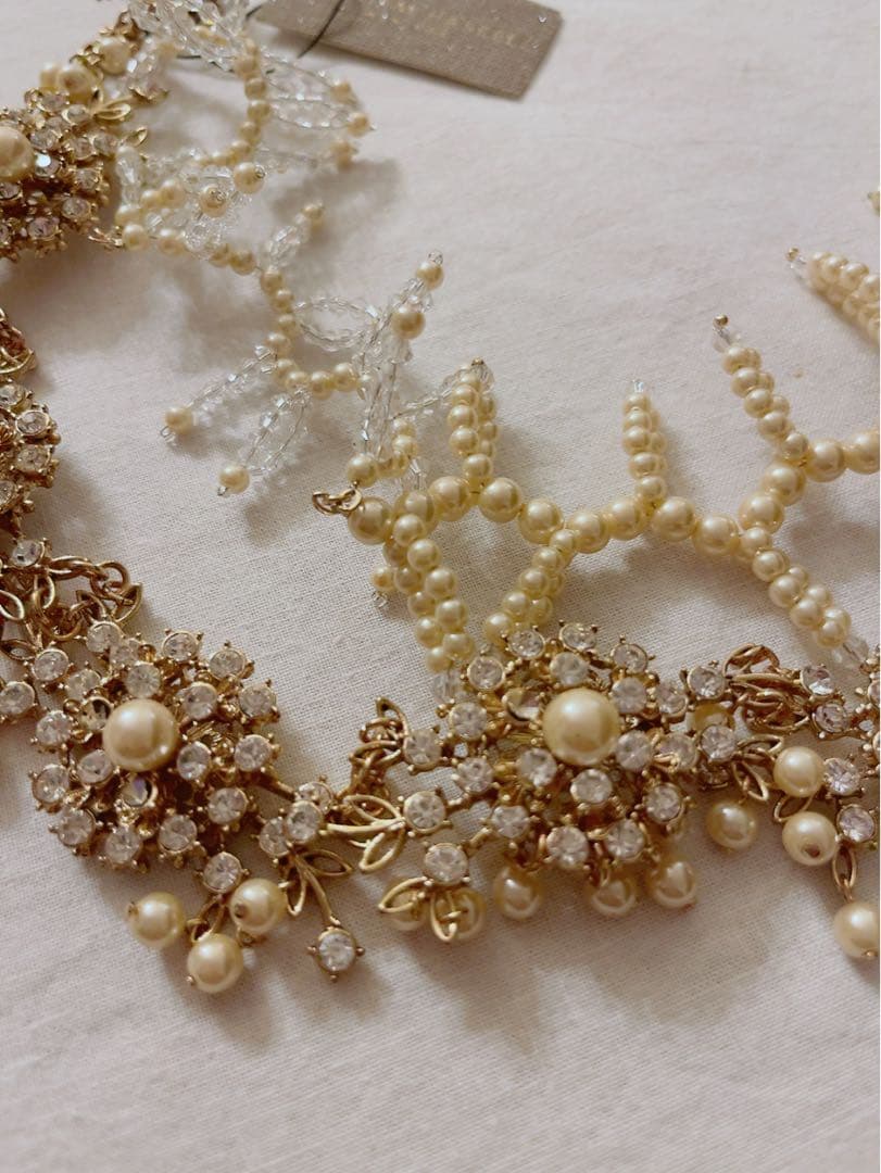 専用！MIRIAM HASKELLパールとクリスタルのネックレス