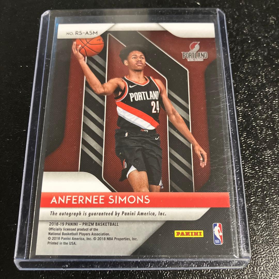 NBA カード Anfernee Simons RC 直筆サイン