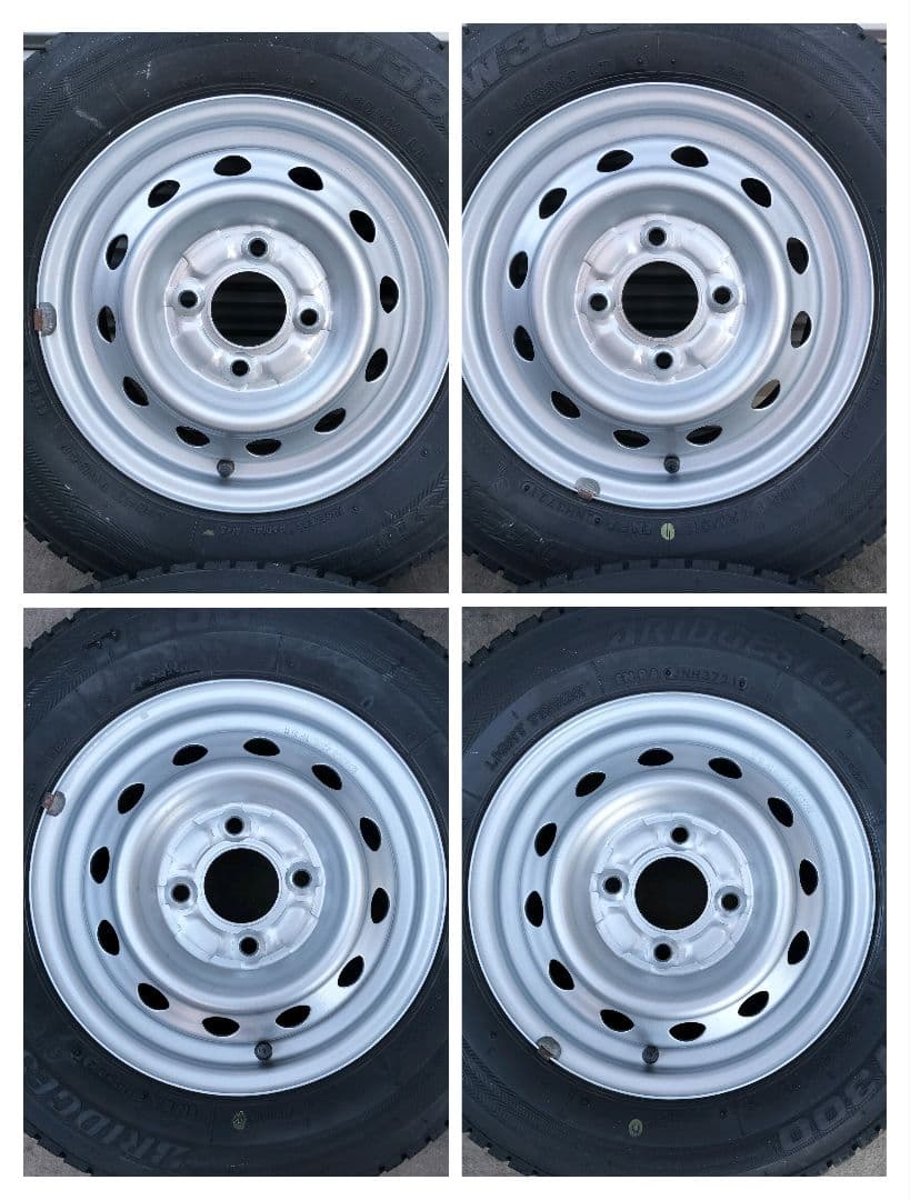 2021年製スタッドレス スチール 4H/100 BS V300 145R12