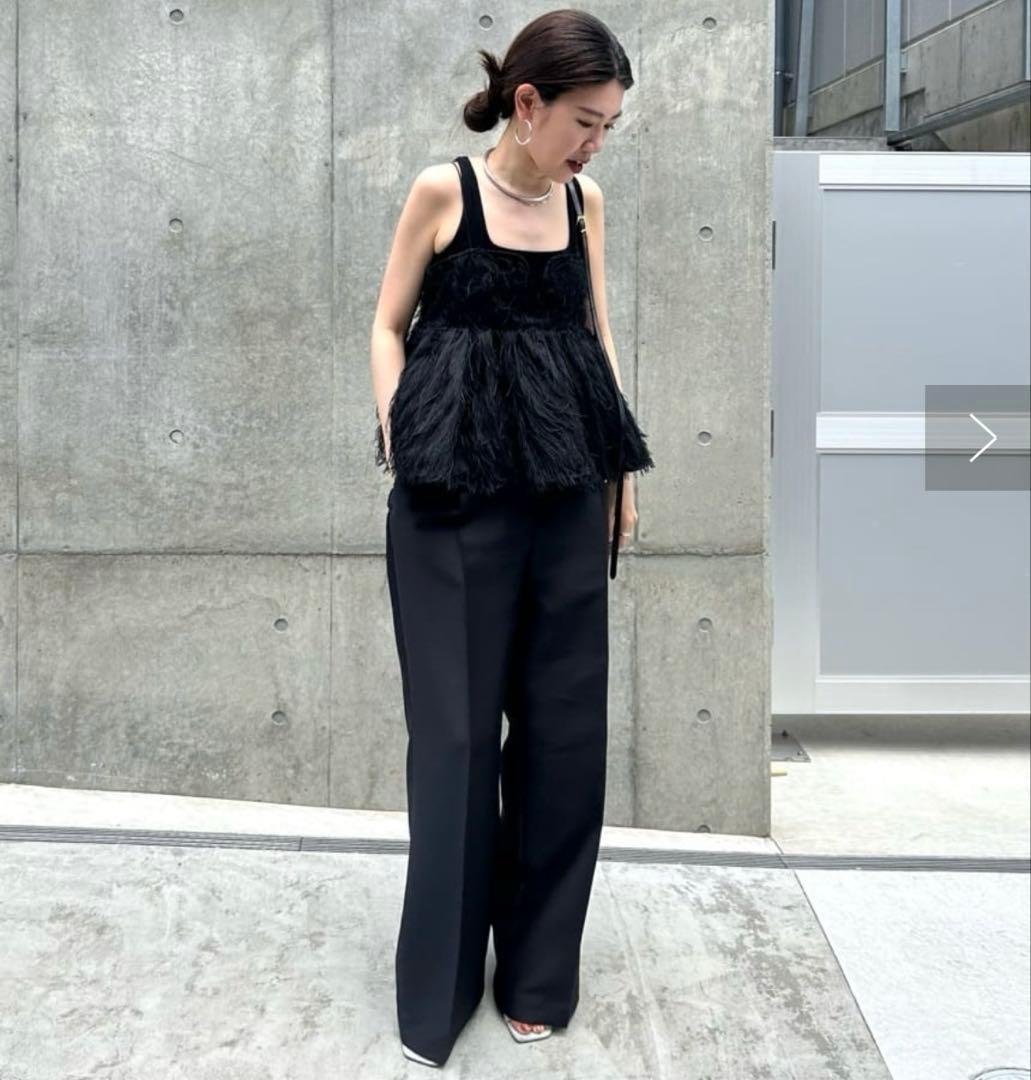 【雑誌掲載　完売】ウィムガゼット★フェザーキャミ ブラウス　ビスチェ